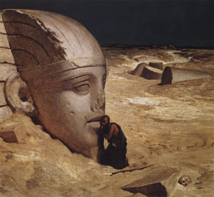 Elihu Vedder The Questioner of the Sphinx Germany oil painting art